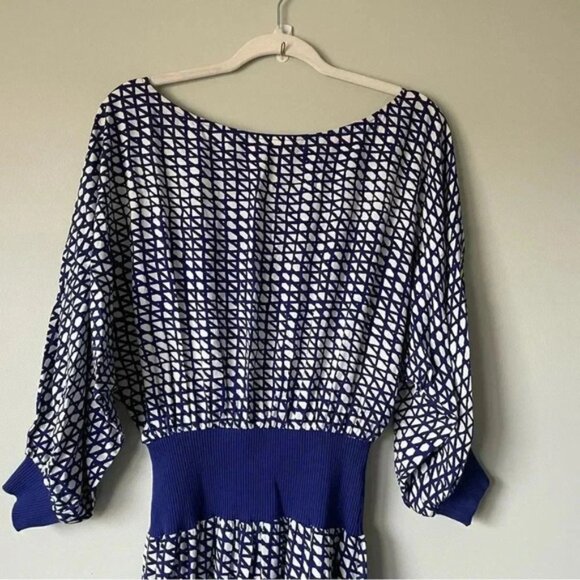 Anthropologie | Maeve Gemma MIDI Dress in  Indigo - Picture 6 of 8